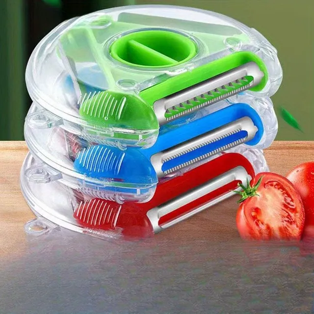 Kitchen helper for fruit and vegetables - 3 tools in one