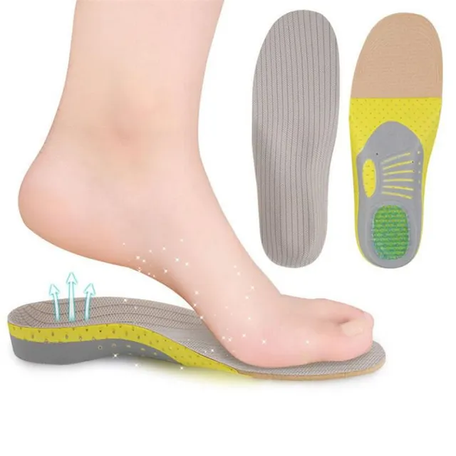 Medical shoe inserts with shock absorption function