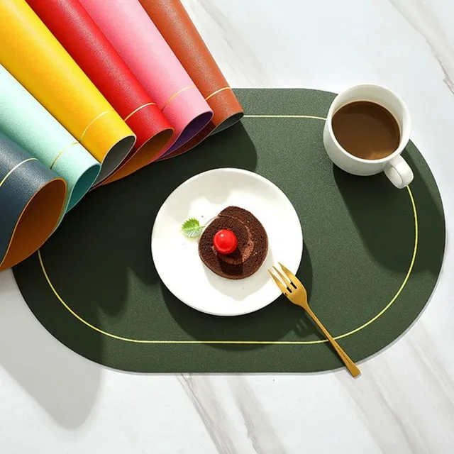 Leather kitchen placemats