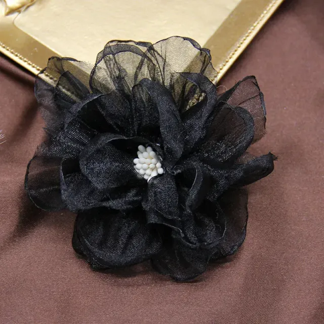 Set DIY 5 buc - flori din dantelă arsă pentru decorare și aranjamente pe costume de baie, în păr sau pentru confecționarea bijuteriilor