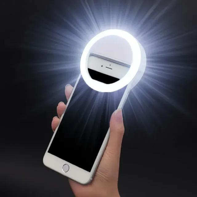 Inel luminos pentru selfie cu LED-uri pentru iluminare perfectă