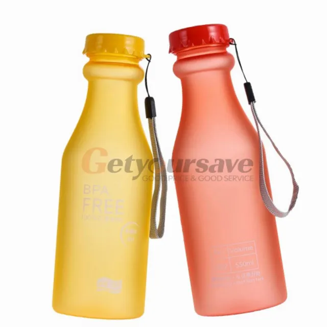 Practical water bottle with loop - 8 colours