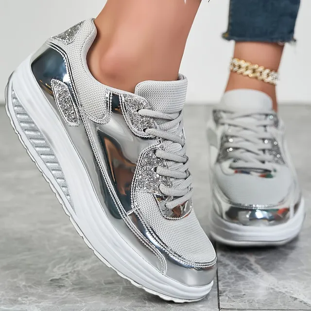 Damen leichte atmungsaktive Skateboard-Sneaker mit rutschfester und abriebfester Sohle