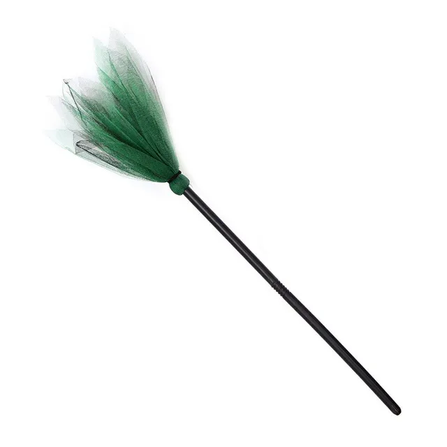 Colourful beautiful broom for Halloween witch costume