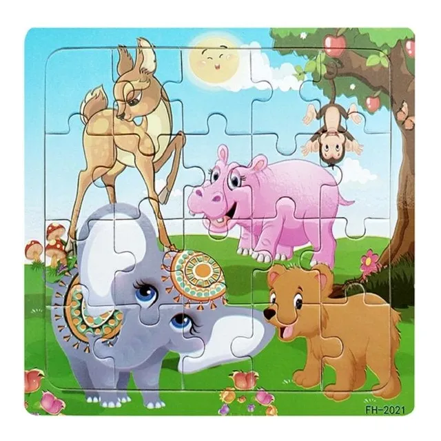 Super puzzle obrazkowe dla dzieci 20 sztuk