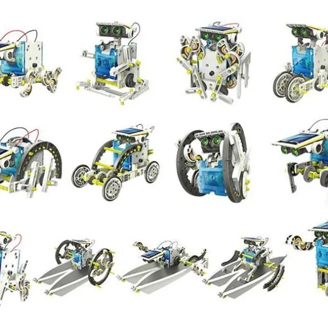 Set de roboți pe energie solară - 13 în 1