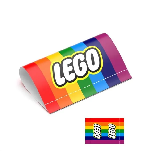 Universal decorative self-adhesive label with Lego logo for car decoration