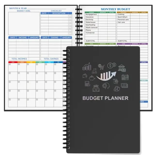 Finance and Expense Organizer - Monthly Budget Planner for Efficient Management