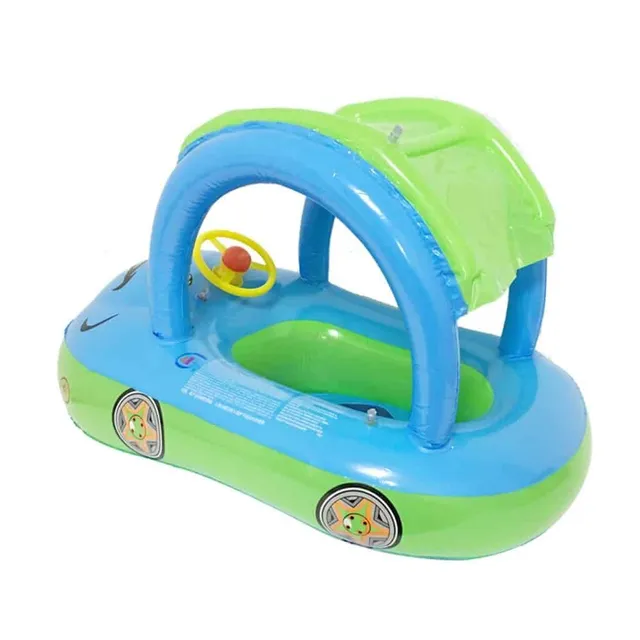 Children's Inflatable Ring/Boat with Steering Wheel for Small Children © Car