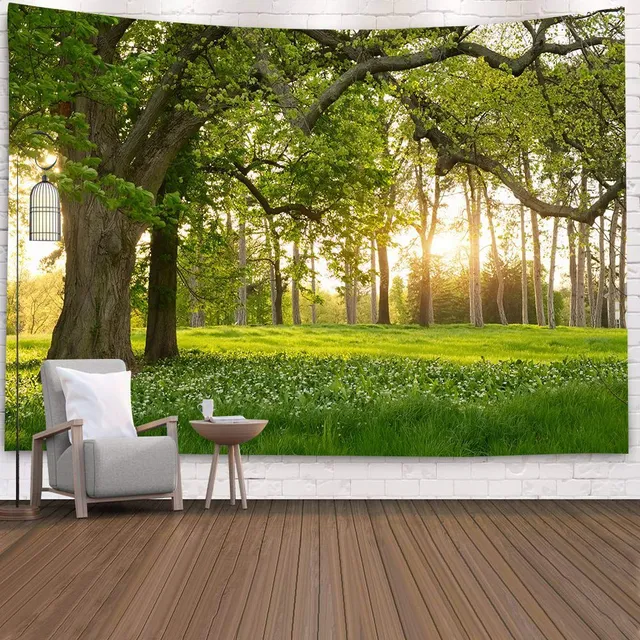 Wall tapestry with nature motif 11 m