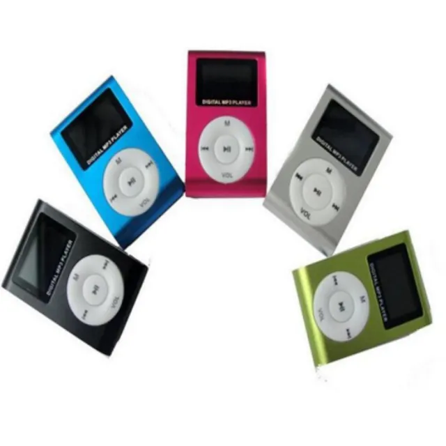 MP3 lejátszó + USB kábel + Micro SD kártya - 5 szín