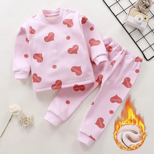 Children's cute pajamas for cold nights