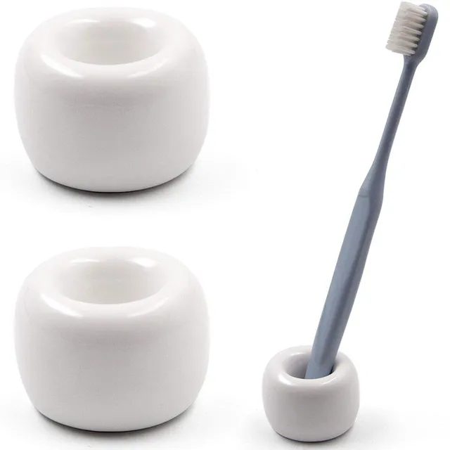 Suport ceramic portabil pentru periuța de dinți - mai multe culori