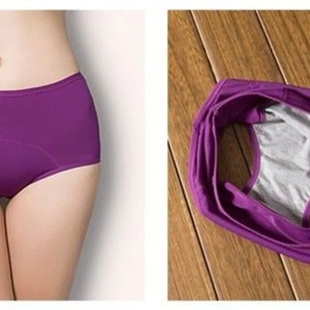 Set of menstrual panties with high waist 3pcs - more colors