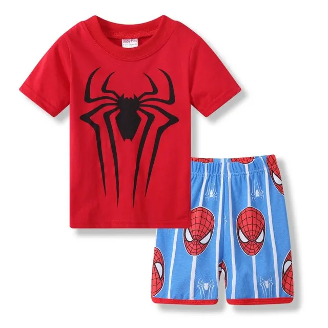 Chłopcy piżamy letni Spiderman