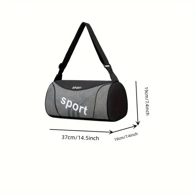 Lightweight sports bag over shoulder made of nylon - practical and durable bag for travel, fitness and leisure