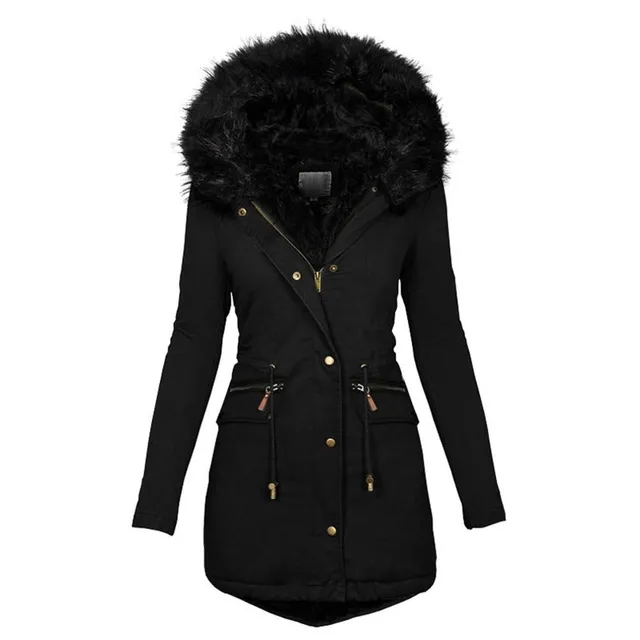Women's warm winter jacket Nero e s