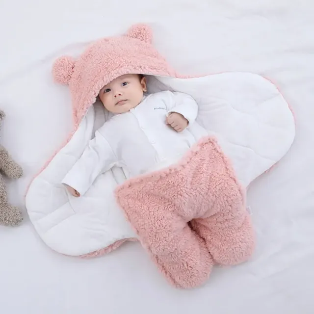 Sac de dormit ultra-moale din fleece pentru nou-născuți