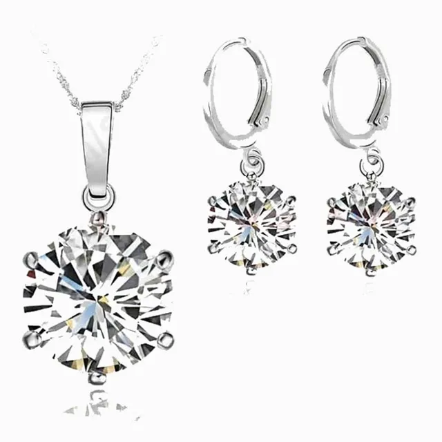 Set elegant de bijuterii cu cristale pentru femei Jemmin