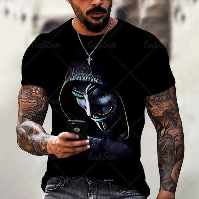 Men's short sleeve T-shirt with print - Joker