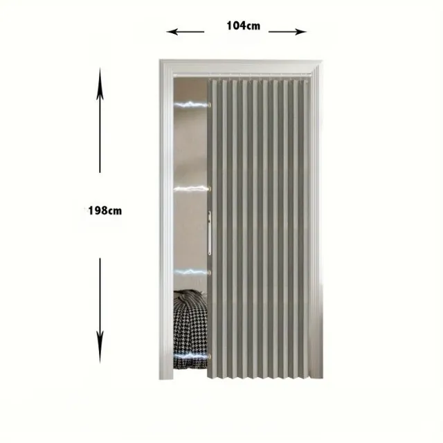Magnetyczne, izolowane termicznie, składane kurtyny drzwiowe i ekrany zapewniające prywatność - łatwe w montażu, odporne na wiatr