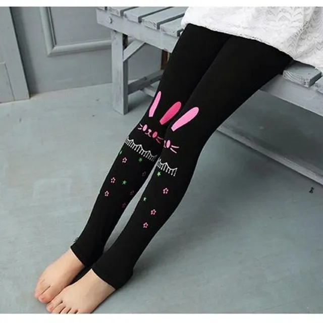 Children's leggings with motifs on the legs