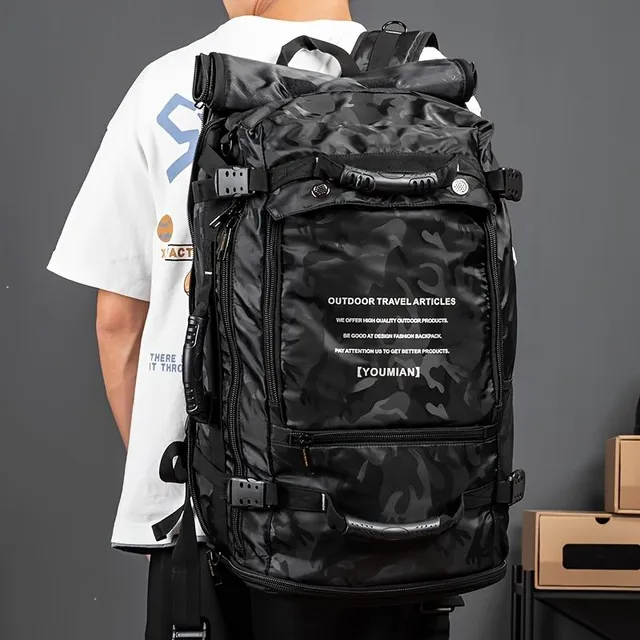 Backpack of men's travel XXL, outdoor climbing, waterproof, with extra large capacity, for business trips and holidays