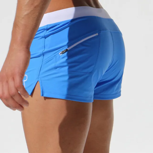 Men's breathable swimming shorts modra l