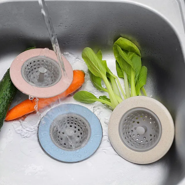 Silicone strainer for waste