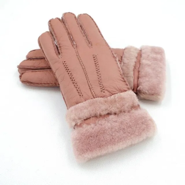 Dámské zimní rukavice z ovčí kůže