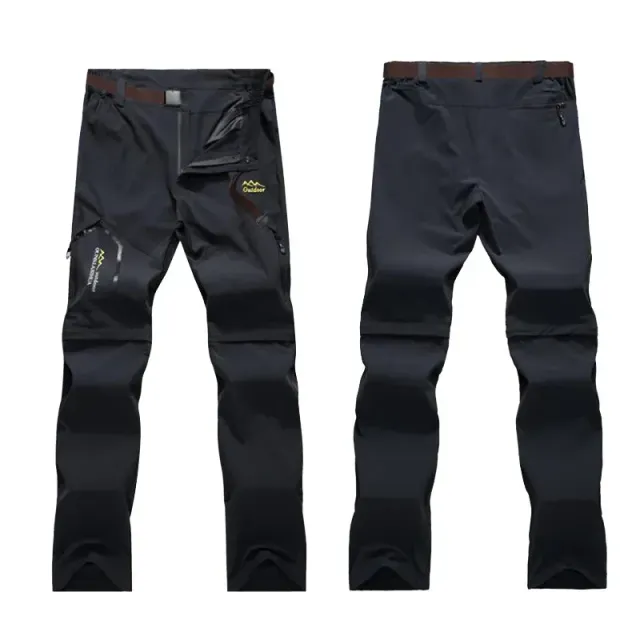 Pánske ultraľahké nákladné nohavice s odnímateľnými nohavicami
