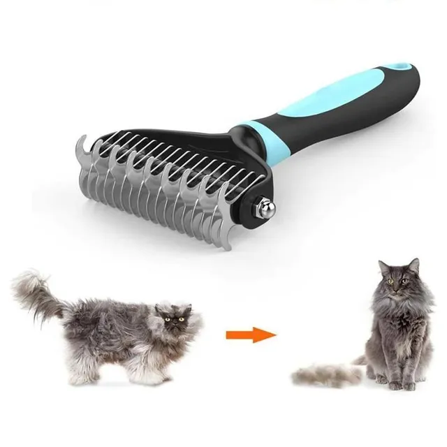 Comb for setting up the undercoat for dogs with longer hair