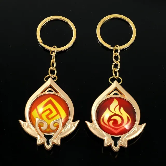 Genshin Impact Keychain with Vision Element Divine Eye