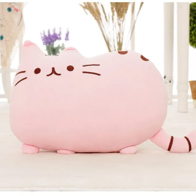 Plush cat pillow 40 cm - 5 colours