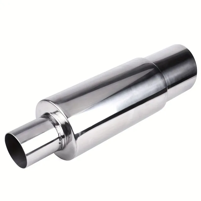 Universal Conveyor Silencer Exhaustor For Cars From Stainless steel Steel Chromed overlay Adjusted Accessories Inserting the Rear Heart of the Car