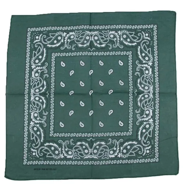 Luxury Hip-Hop Bandana Scarf unisex dark-green