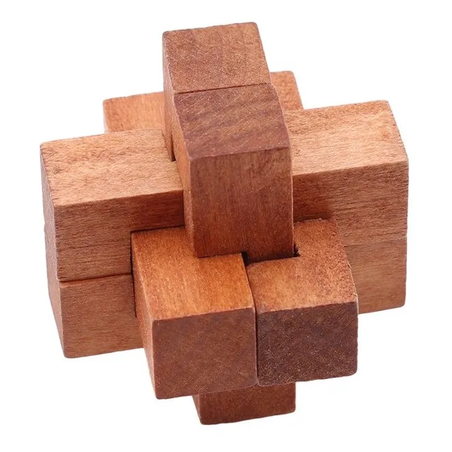 Set of wooden puzzles