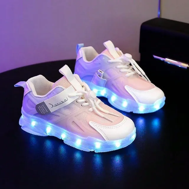 Multicolored LED boots with USB charging - style and comfort for small enthusiasts