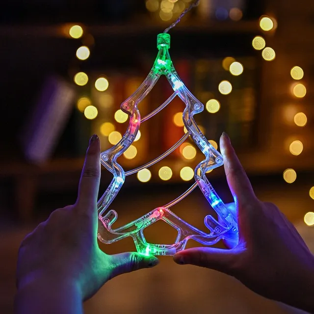 Świąteczna girlandka LED z wiszącymi ornamentami