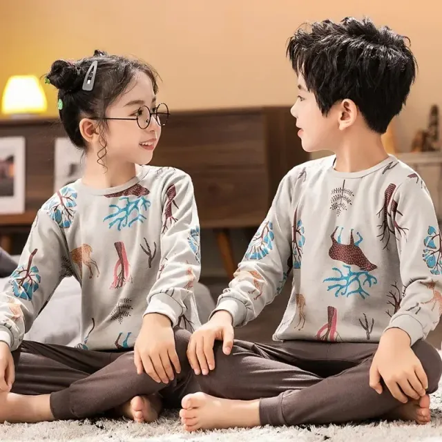 Children's pajamas with long sleeves for boys and girls