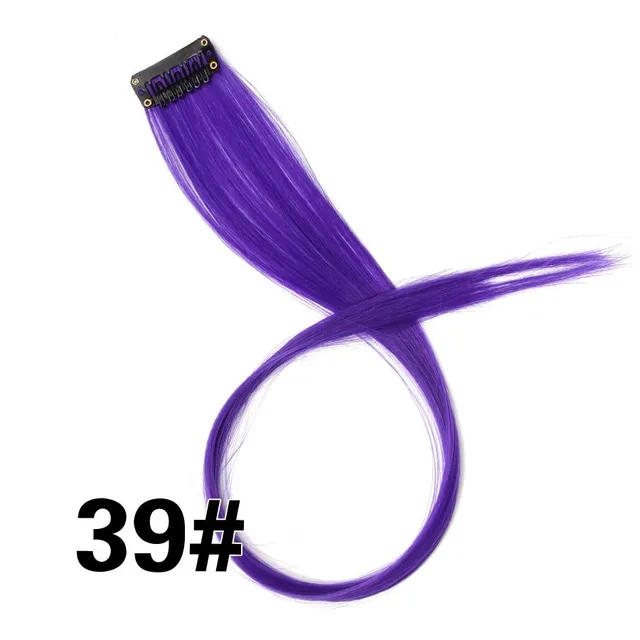 Șuvițe colorate cu clips pentru păr