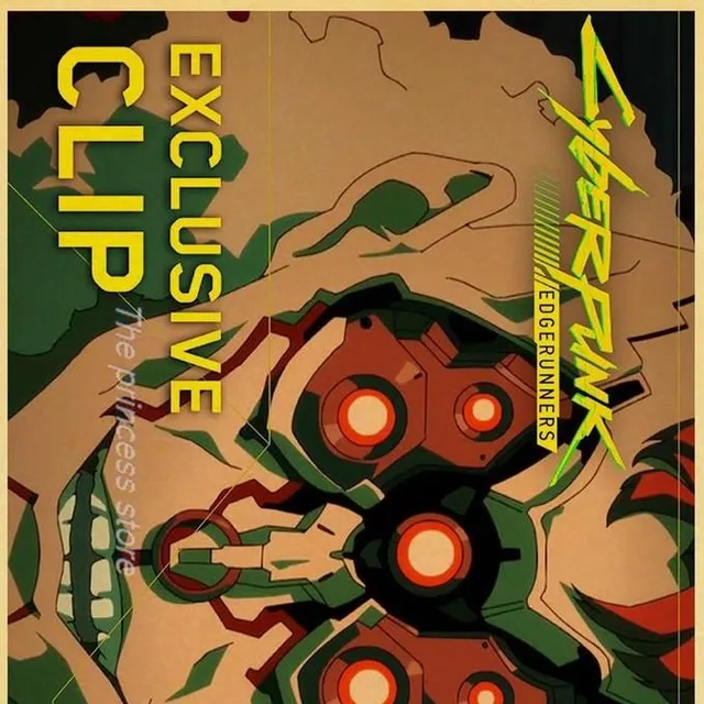 Cyberpunk 2077 plakaty papierowe