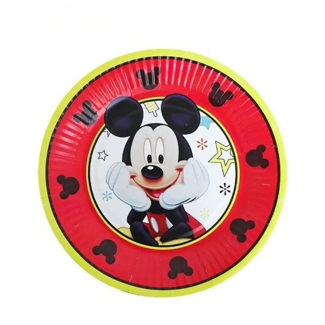 Decorațiuni de unică folosință pentru petrecerea de ziua copilului cu tema Mickey Mouse