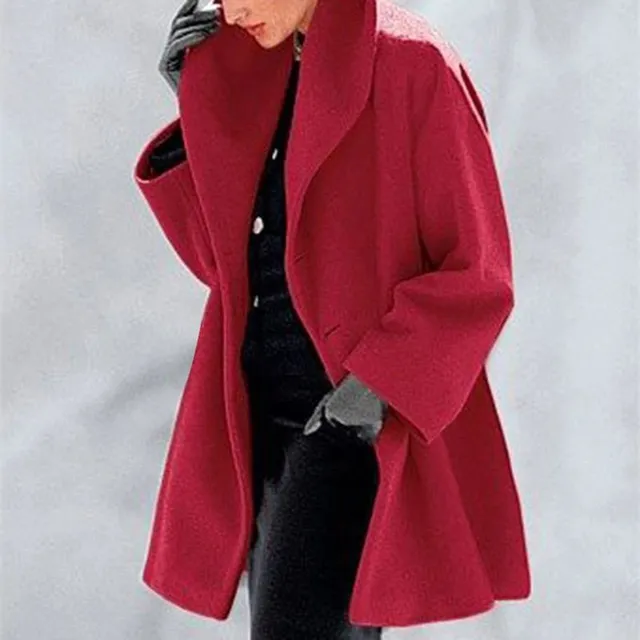 Women's Trends Original Elegant Unicolor Autumn Coat - More Colors