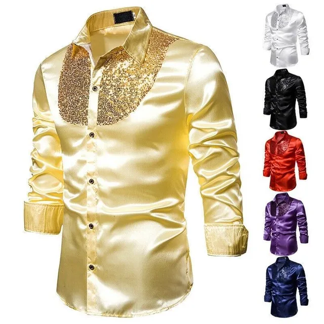 Men's shirt sequins Maribel