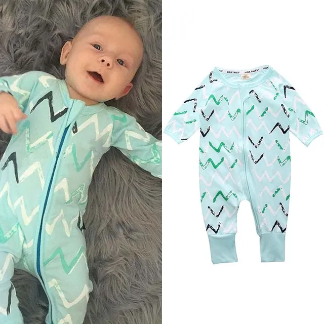 Novorodenecké prechodné dupačky / pyžamo s motívom pre chlapcov