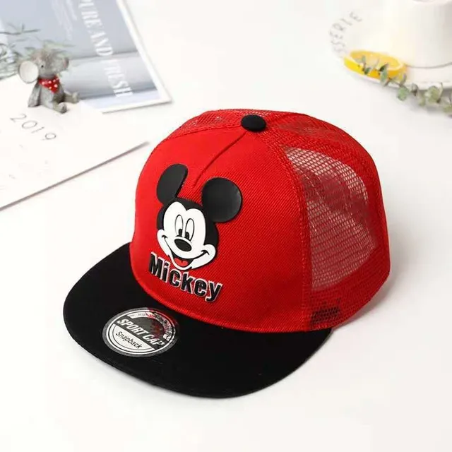 Kids stylish cap with Mickey Mouse patch - various colours