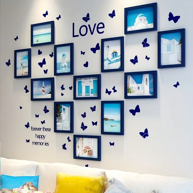 12pcs Creative Frames for Photos - Wall Portfolio - Living Room Decoration