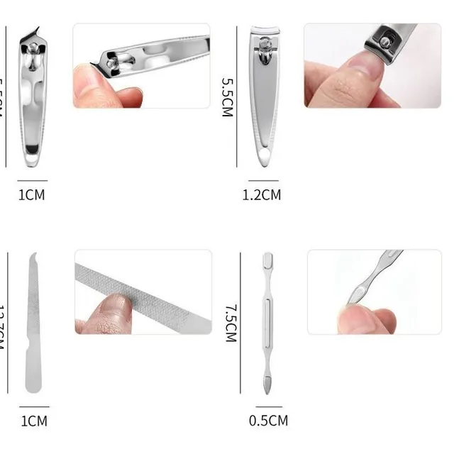 Zestaw nożyczki i narzędzi do paznokci