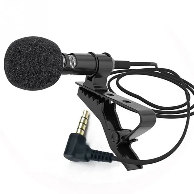 Audio mikrofón s klipom pre mobilný telefón